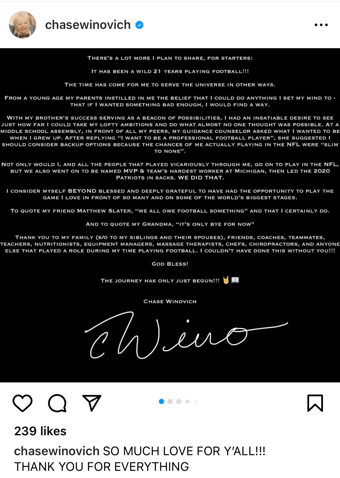 Via @chasewinovoch — Instagram
